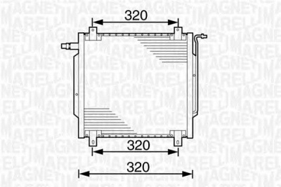 MAGNETI MARELLI 350203235000 -  Конденсатор, кондиционер